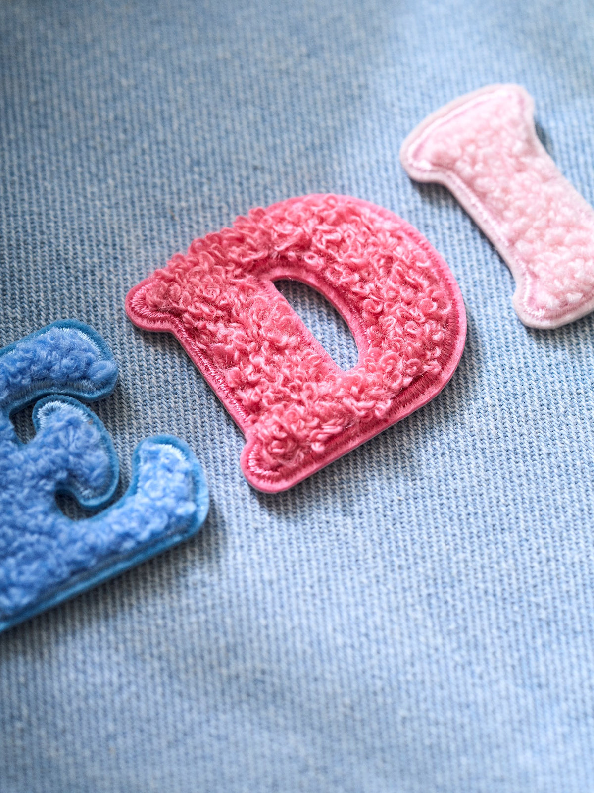 Iron-on letter patch