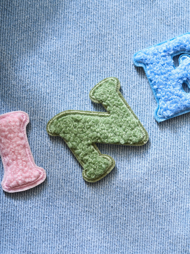 Iron-on letter patch