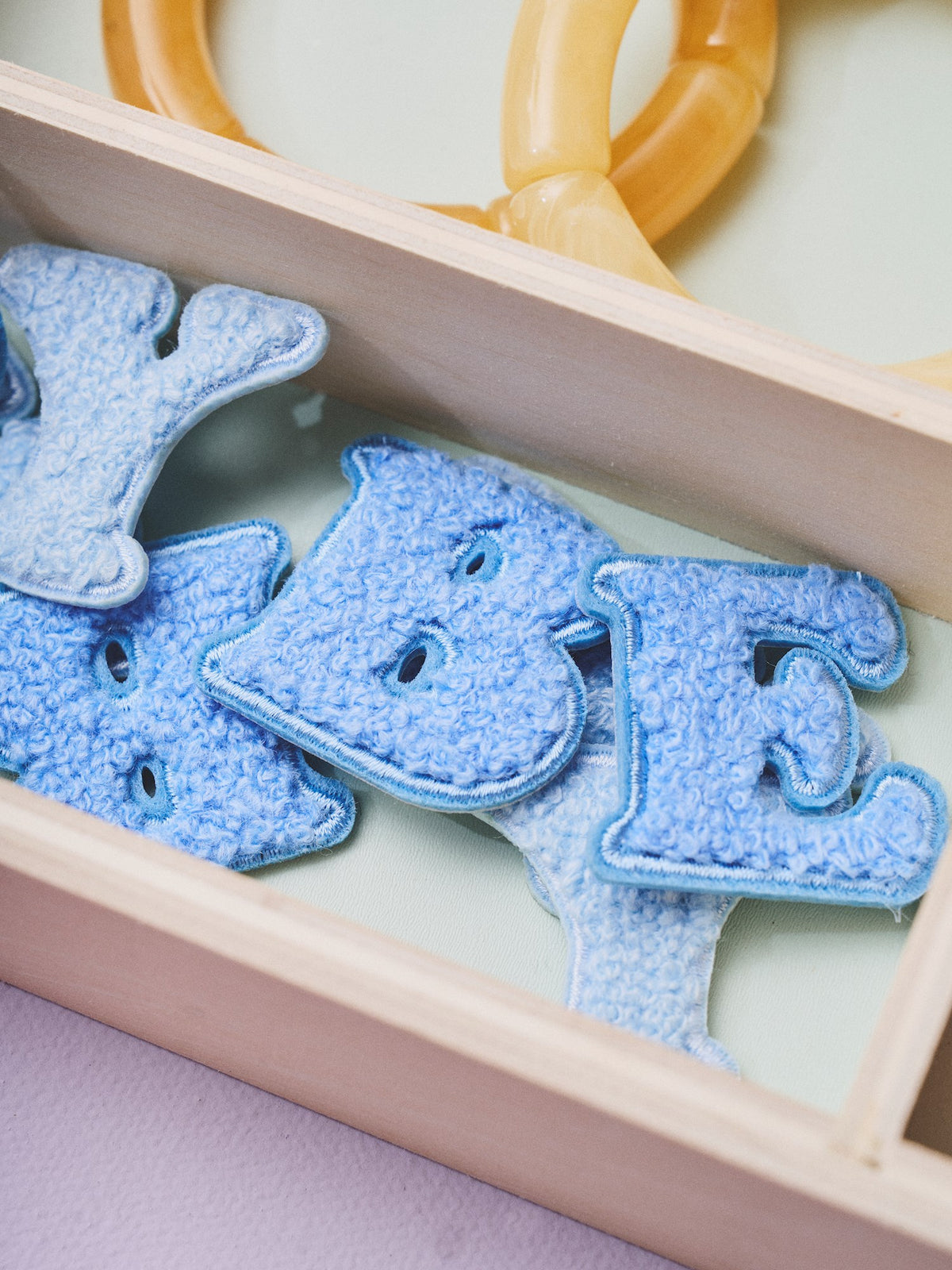 Iron-on letter patch