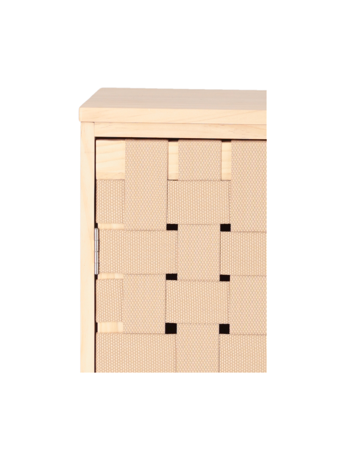 Cabinet with woven design