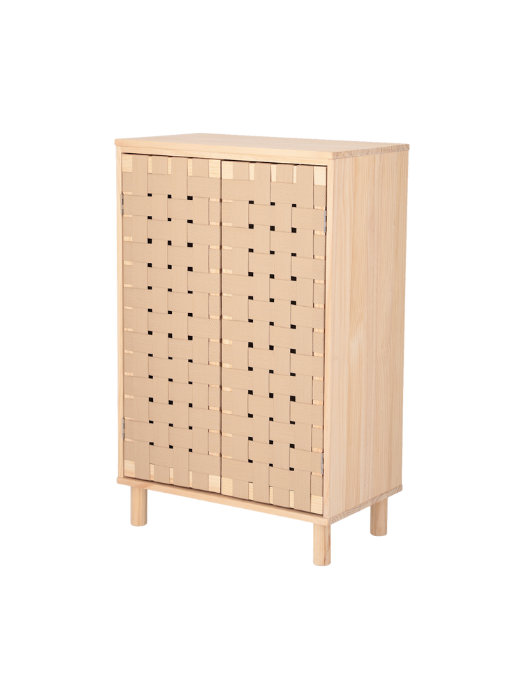 Cabinet with woven design