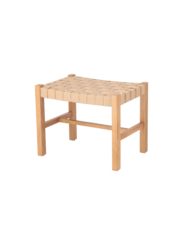 HARMONY Footstool with woven seat