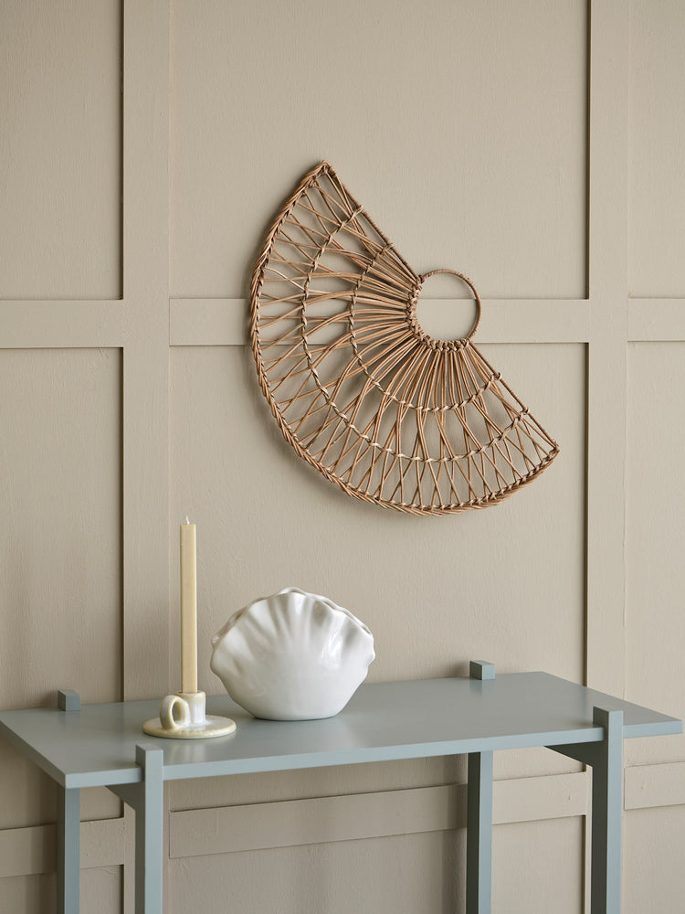 Rattan wall decoration