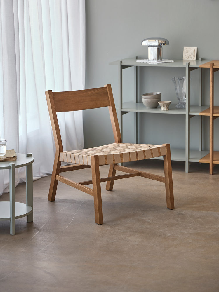 HARMONY Lounge chair with woven seat