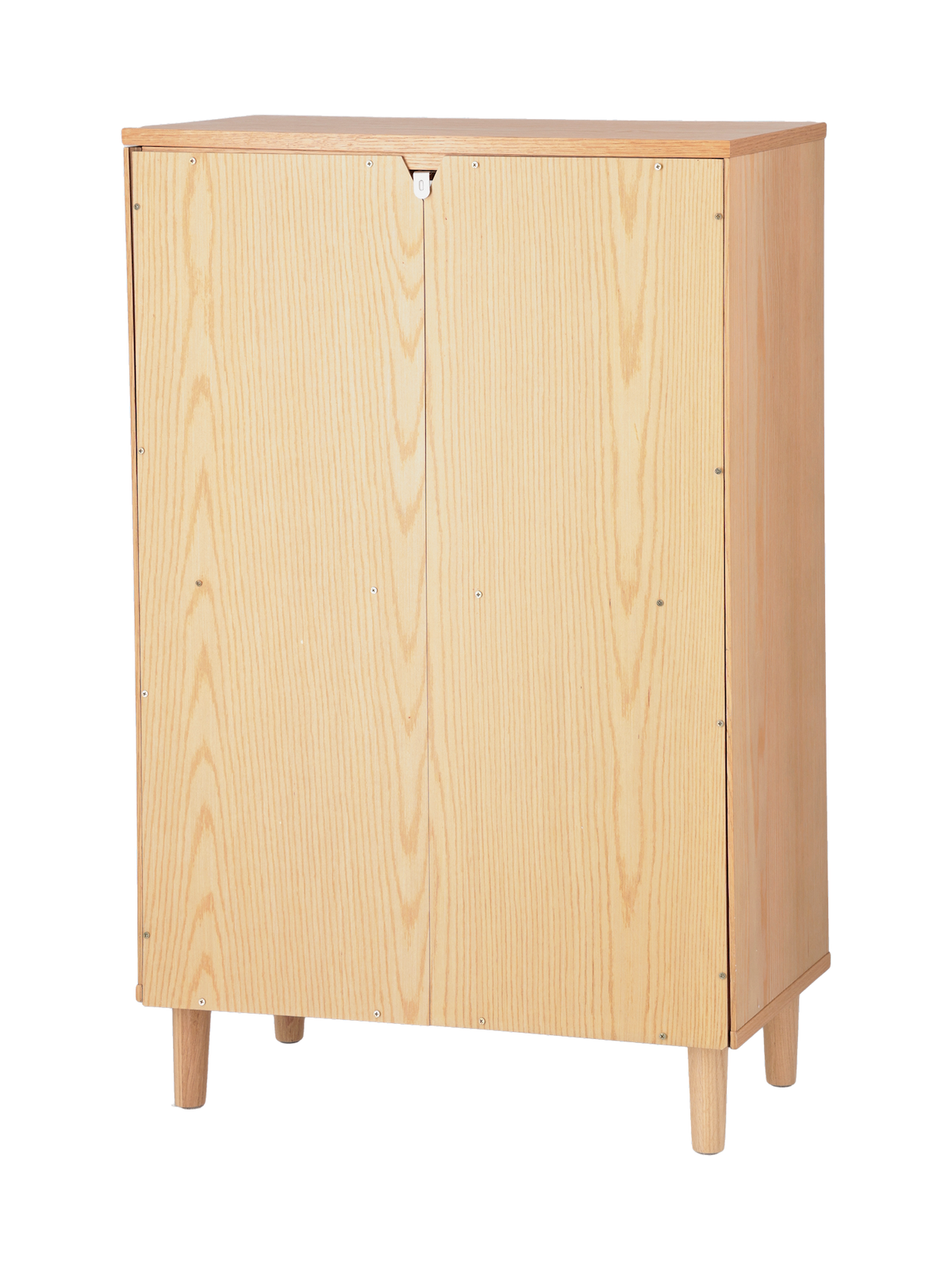 Wooden cabinet with glass doors