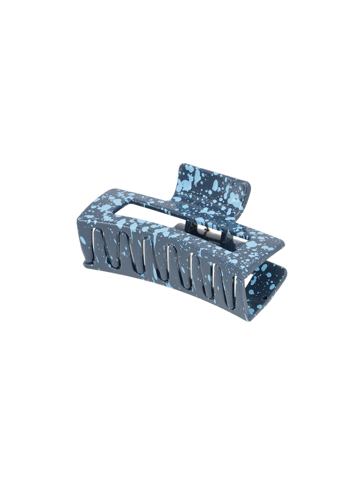Hair claw splash blue