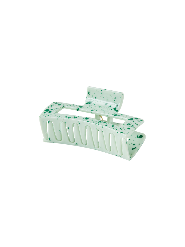 Hair claw splash blue