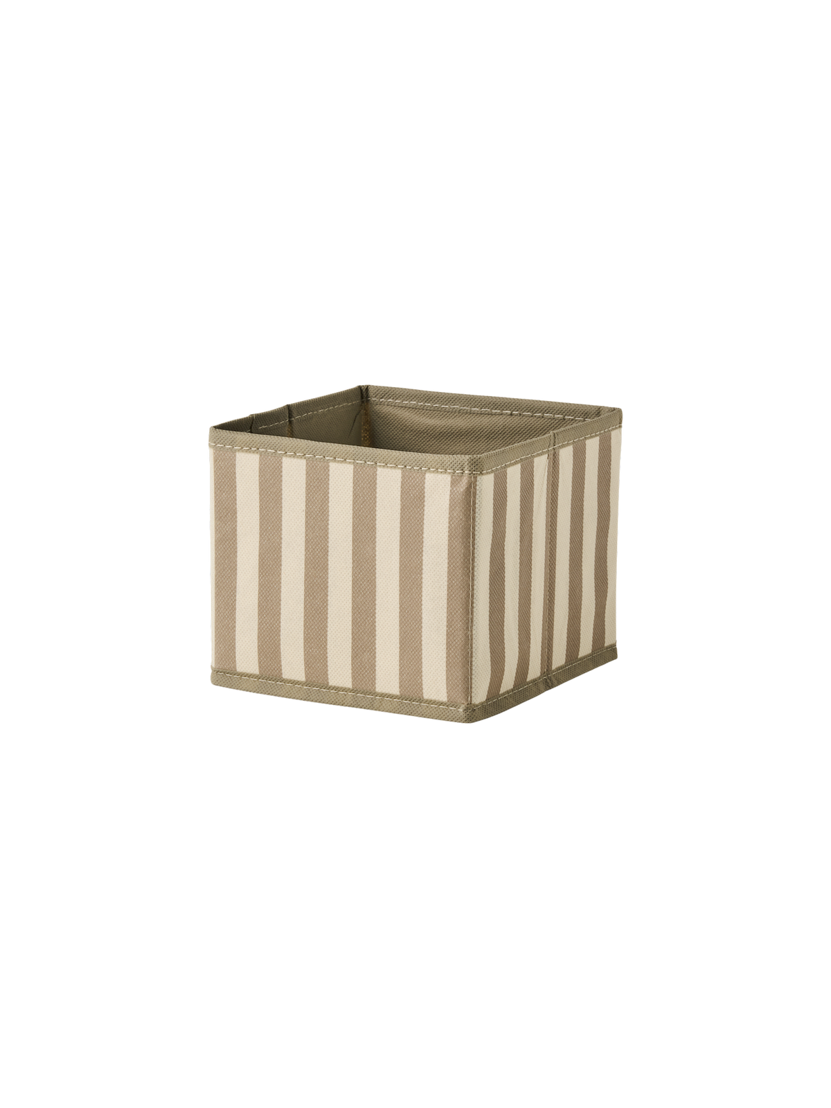 Textile storage box with handle