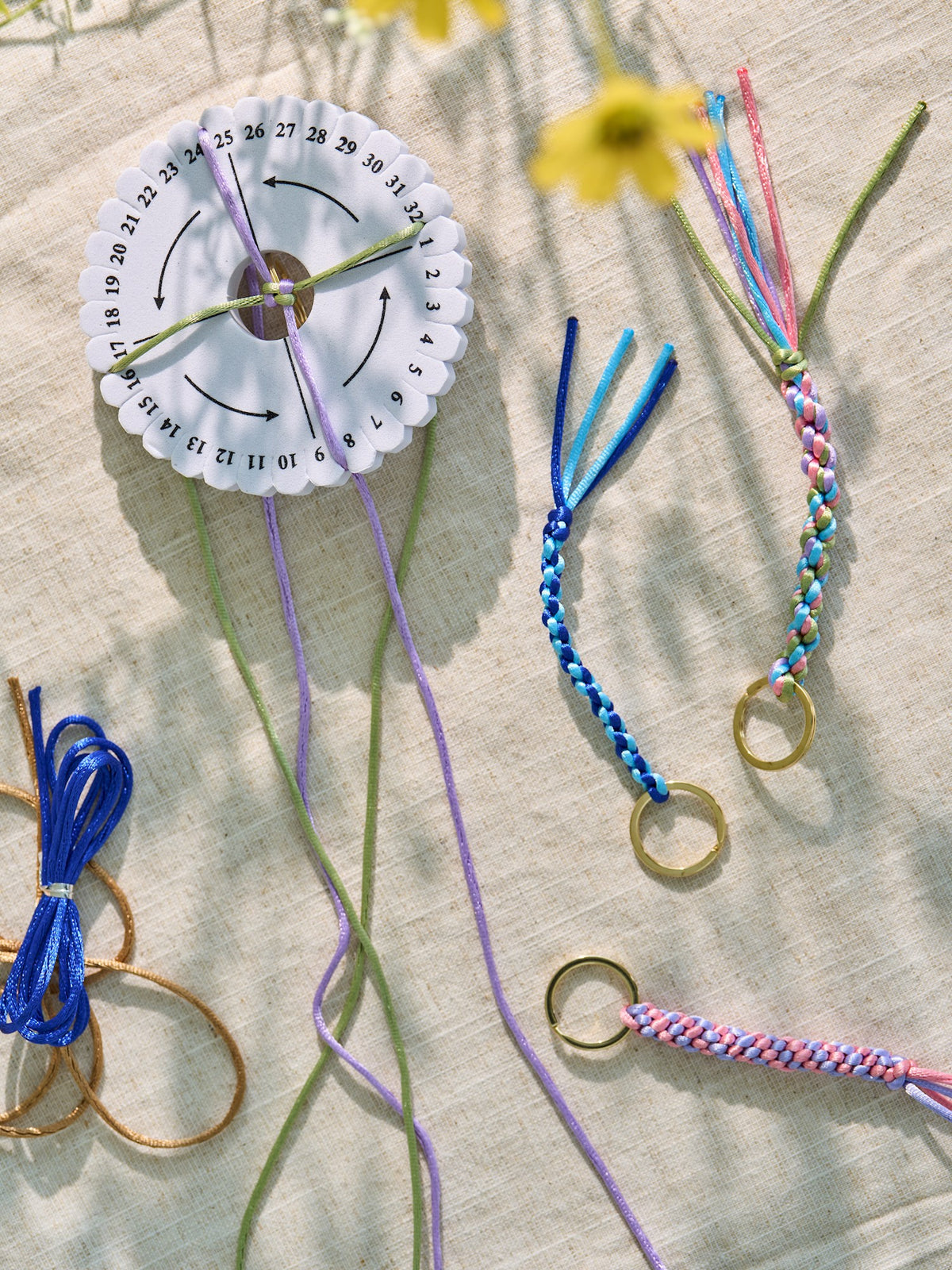 DIY kit kumihimo keyring