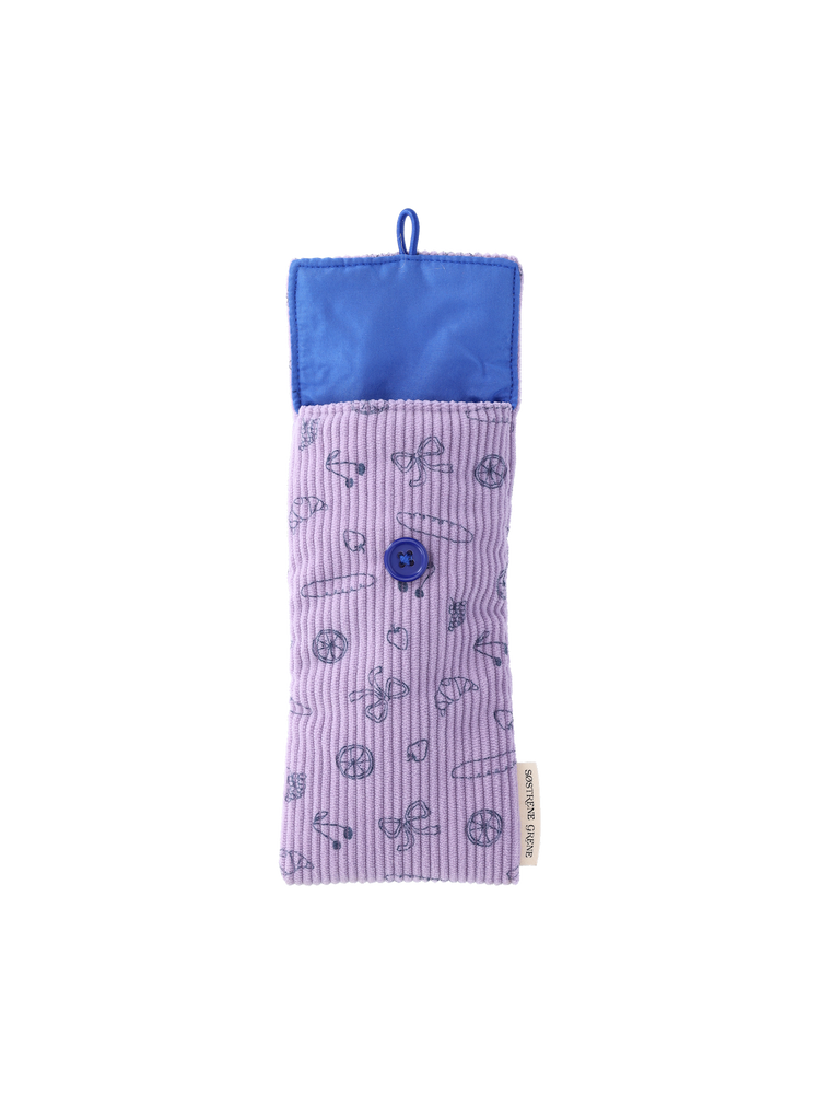 Glasses case corduroy
