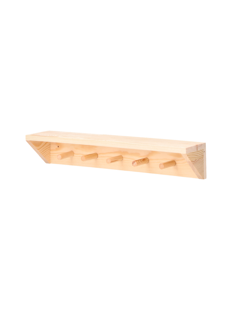 Shelf with hooks