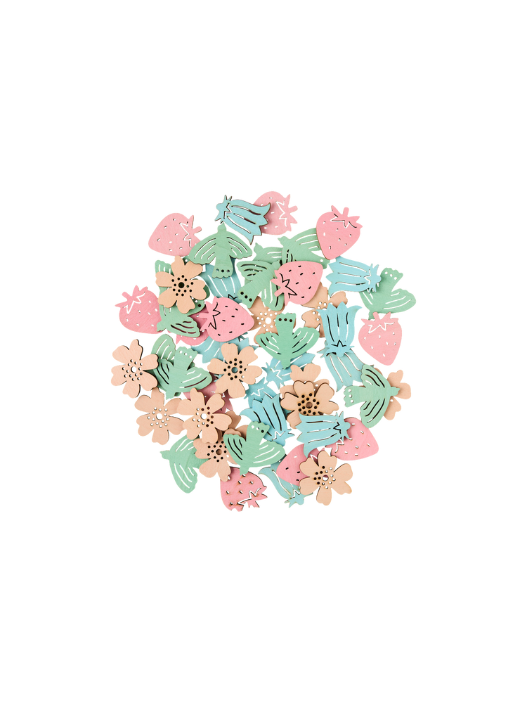 Wooden birthday confetti