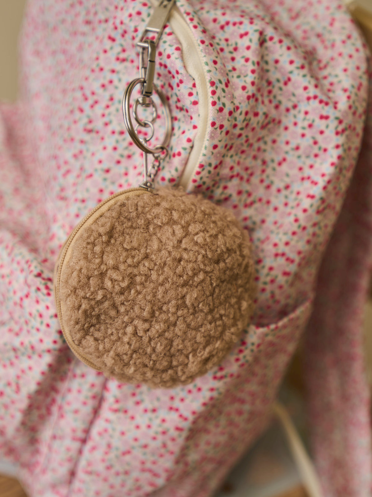 Bag charm keyring