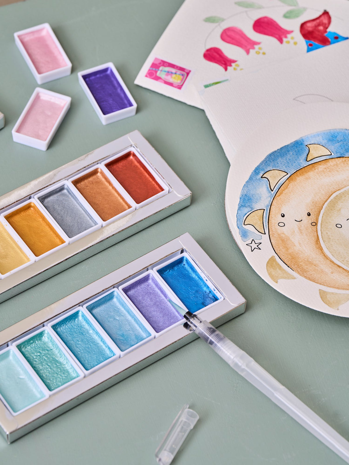 Watercolour paint set
