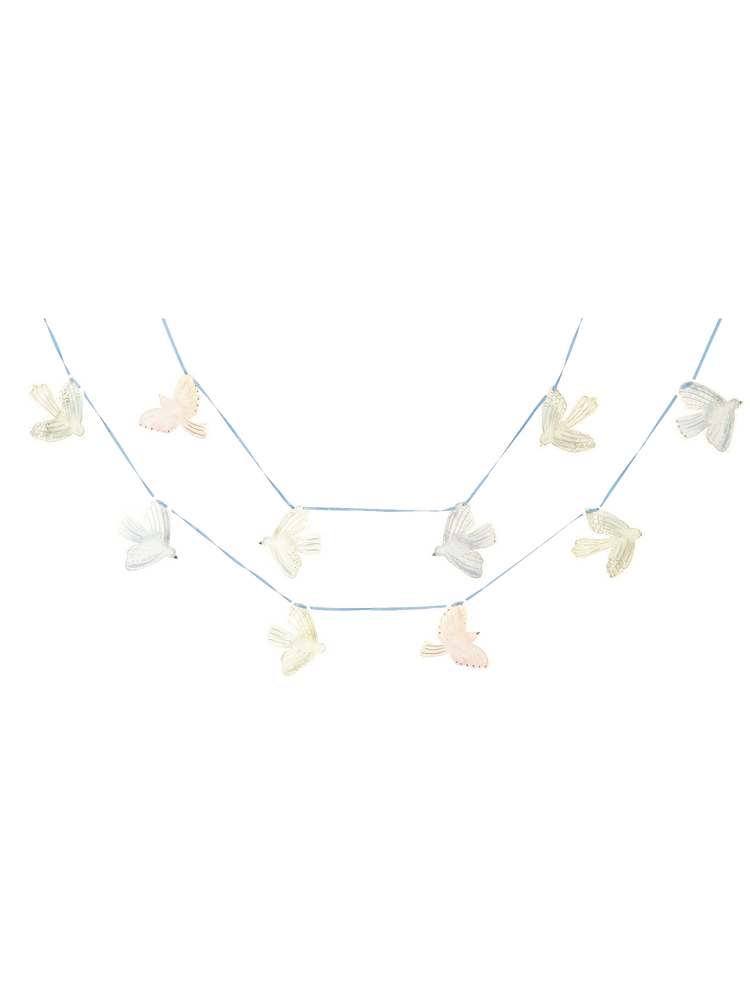 Padded paper garland