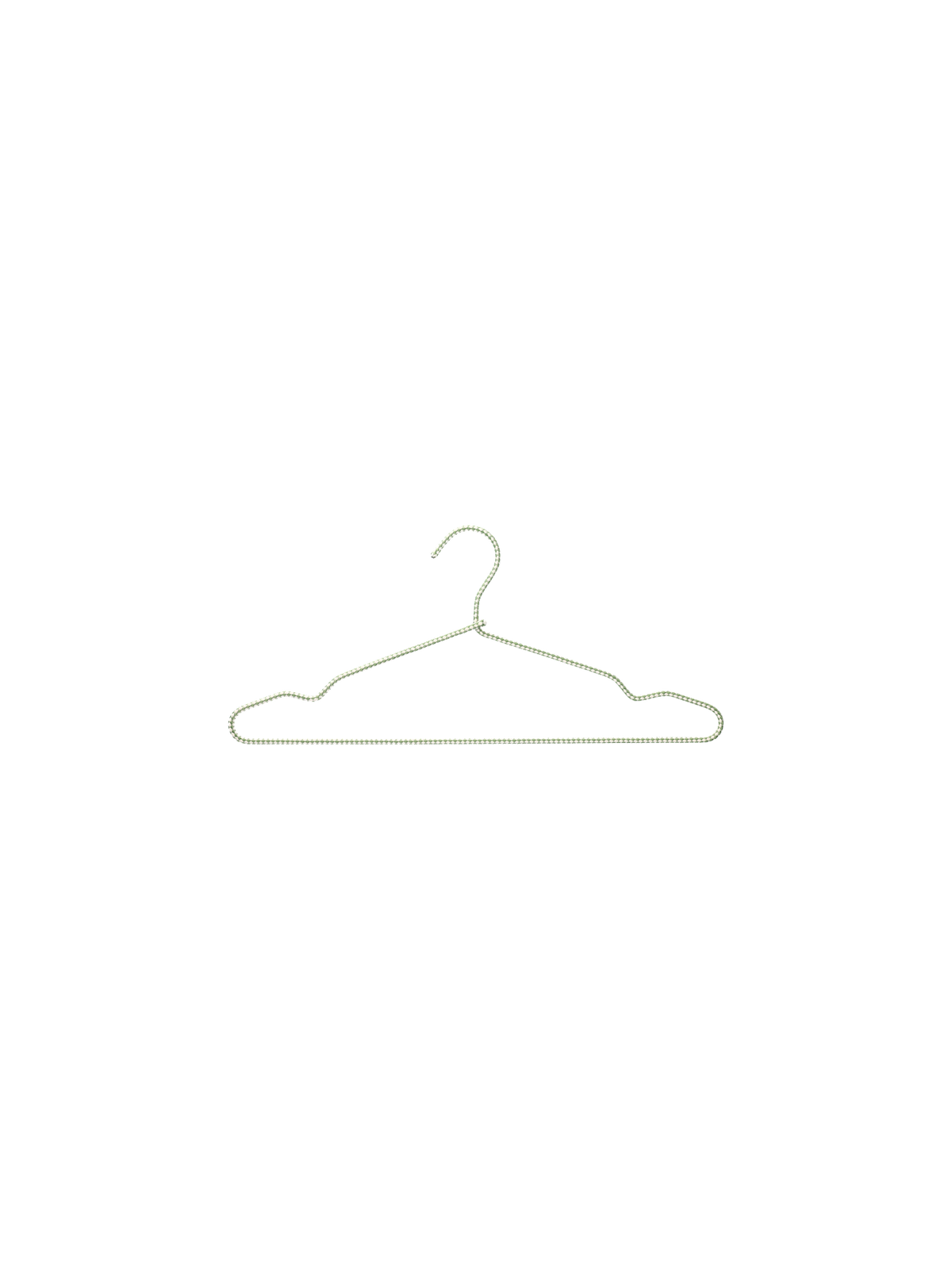 Fabric covered clothes hanger