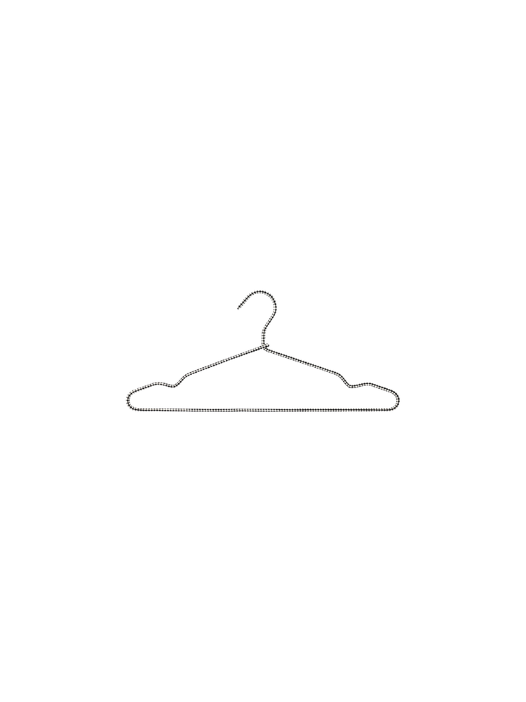 Fabric covered clothes hanger