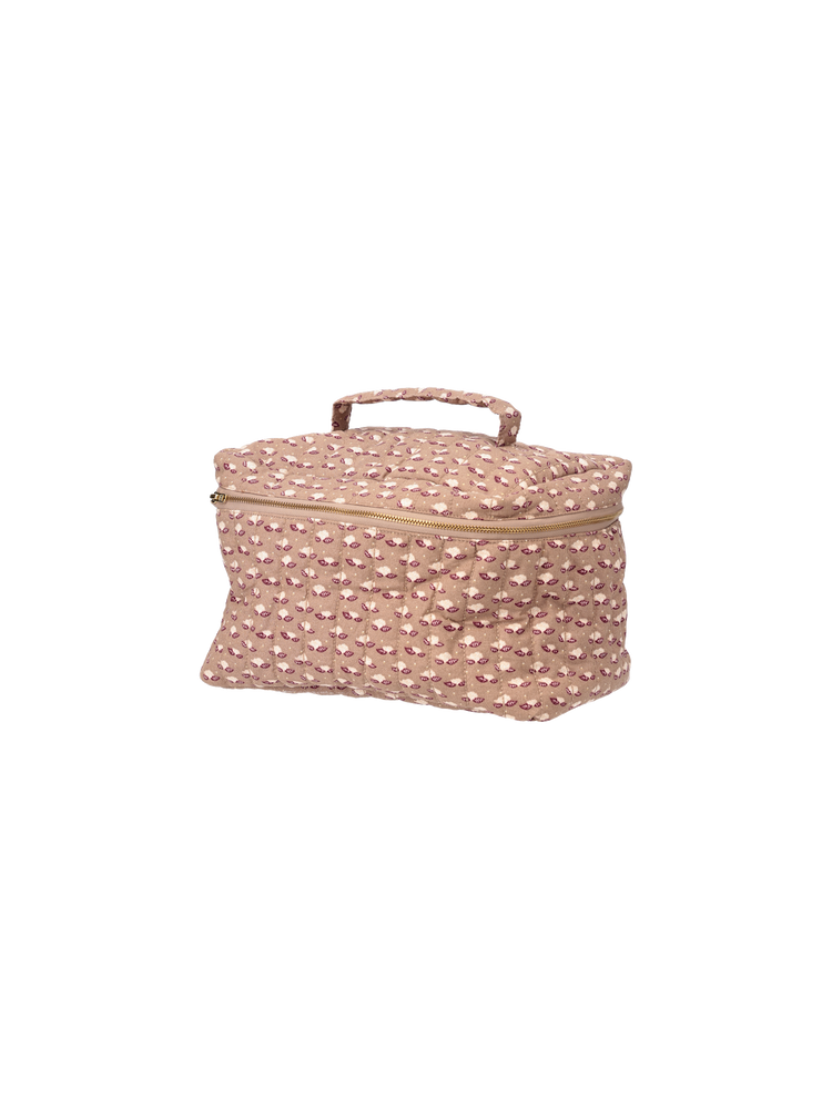 Quilted toiletry bag
