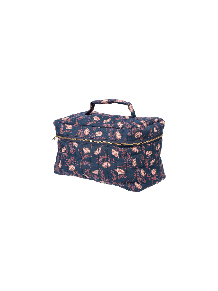 Quilted toiletry bag