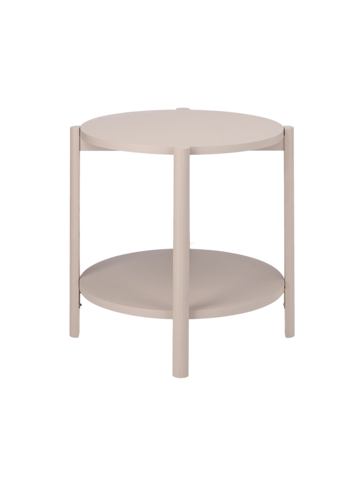 Side table with shelf