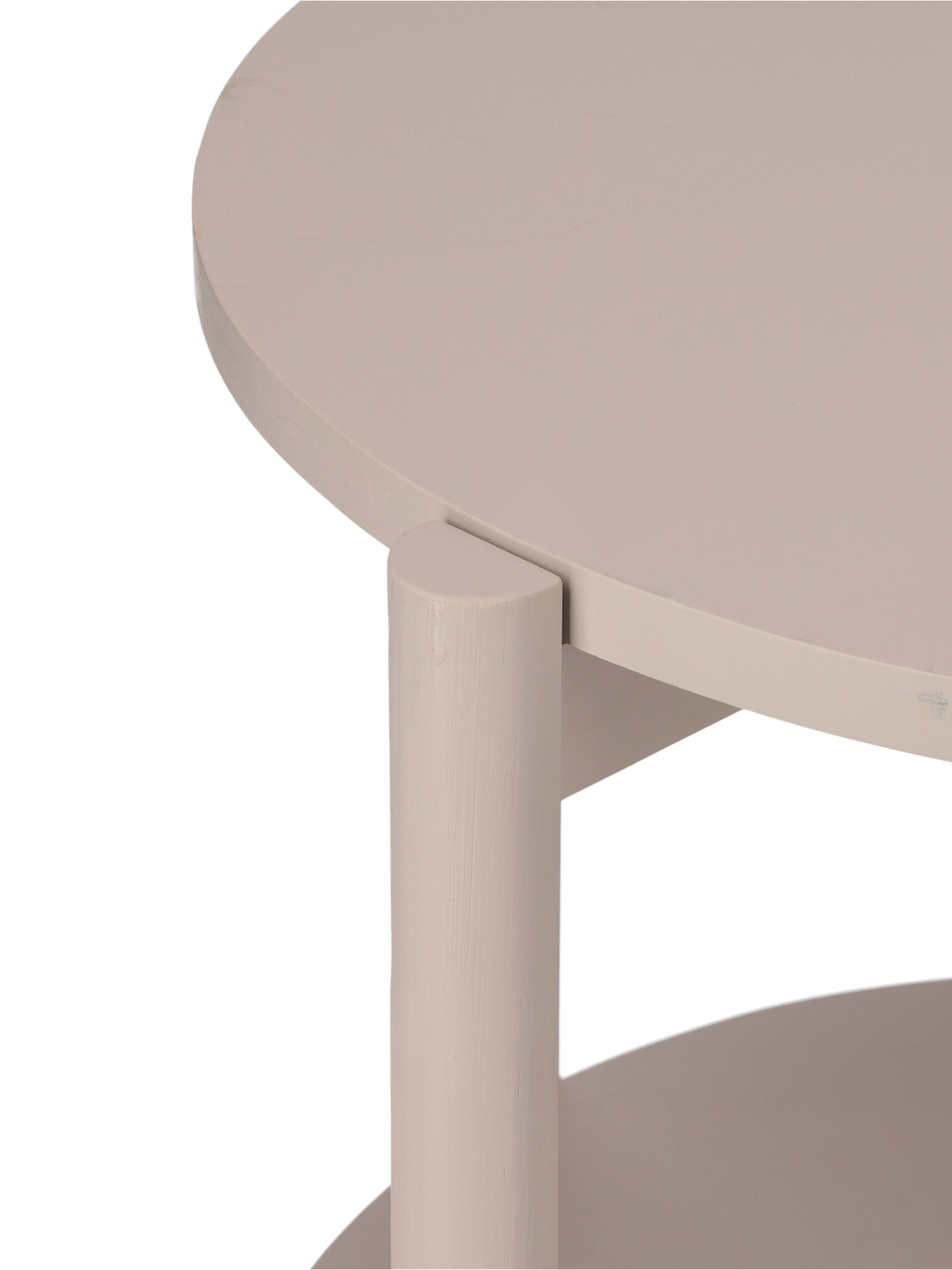 Side table with shelf