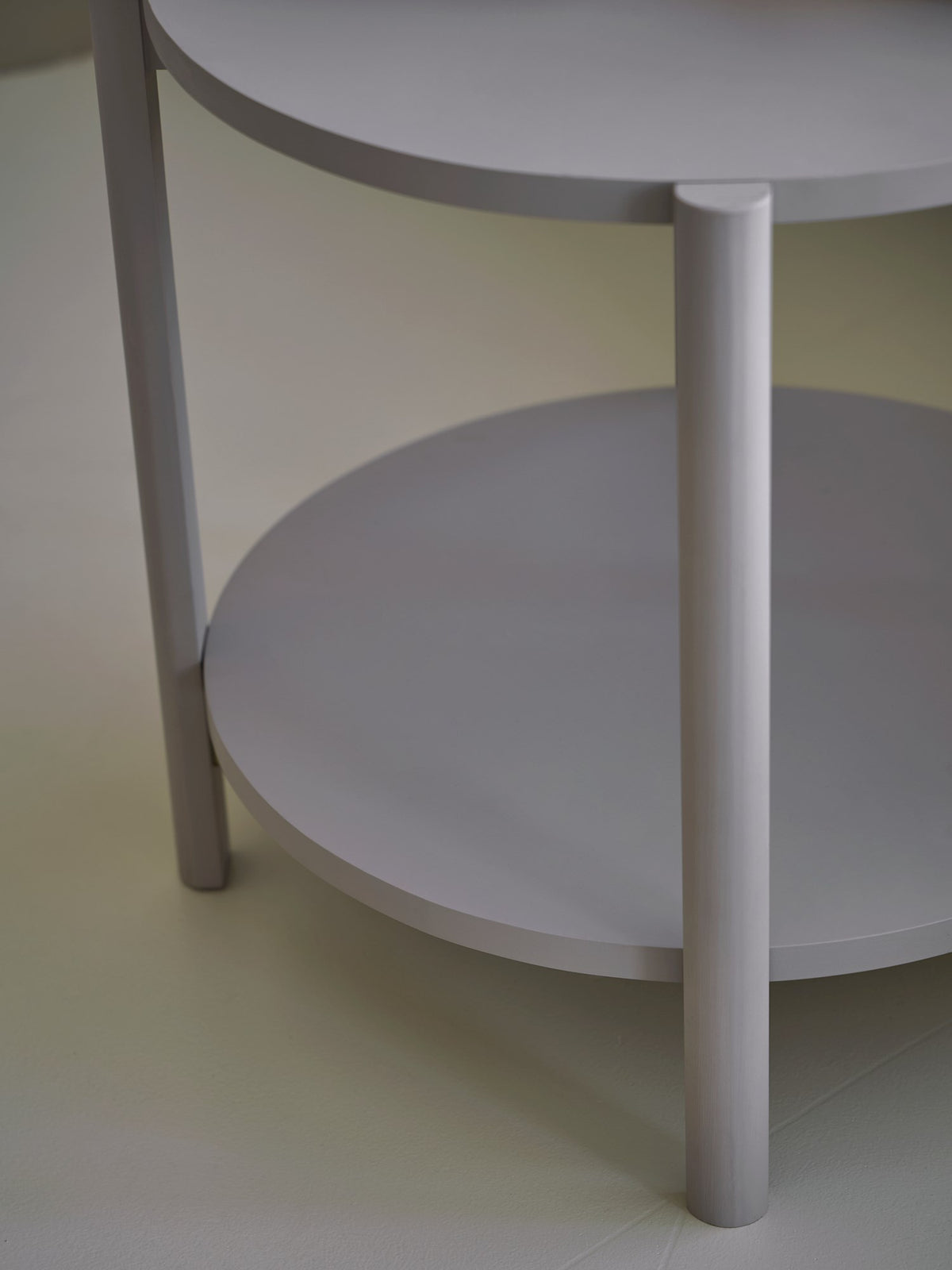 Side table with shelf