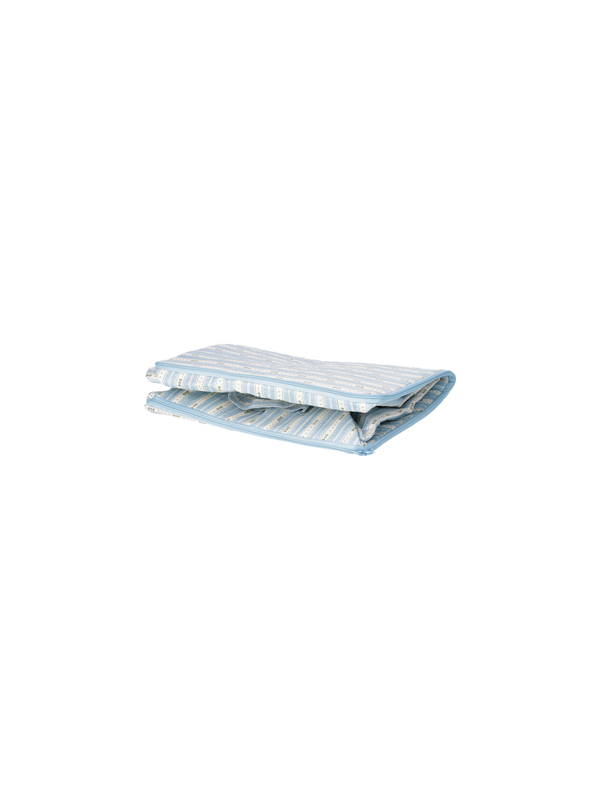Textile storage box with zipper