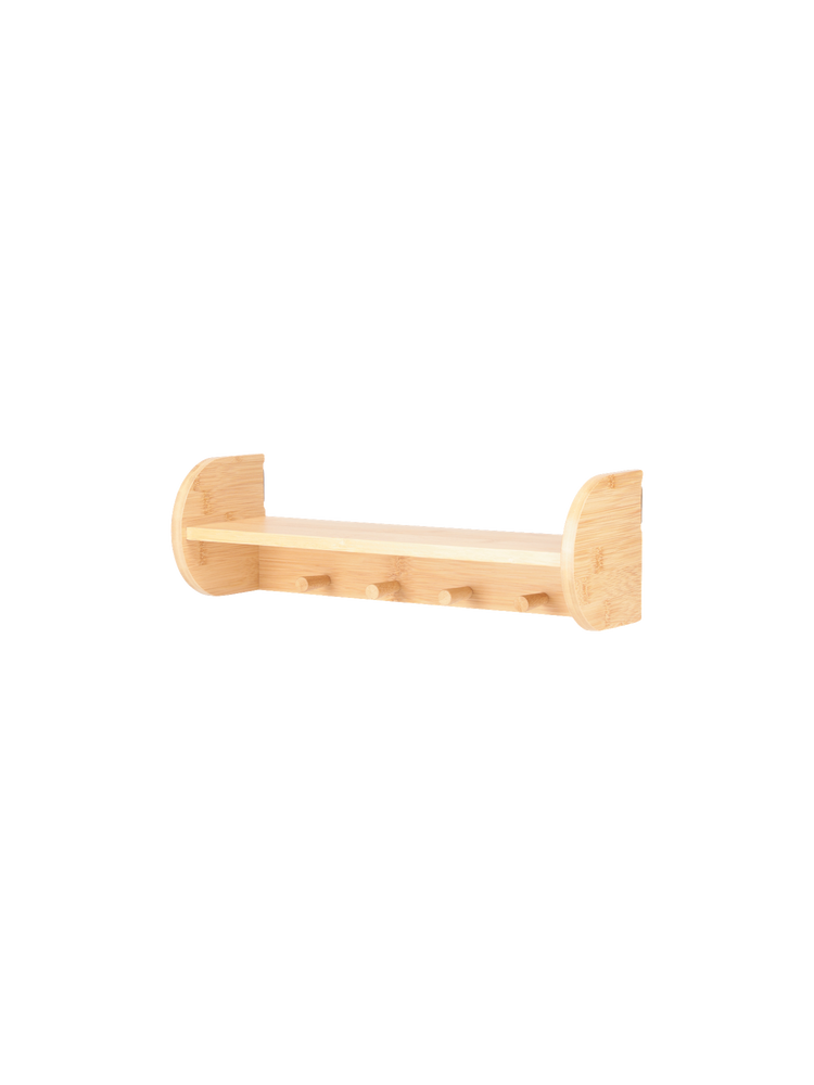 Shelf with hooks