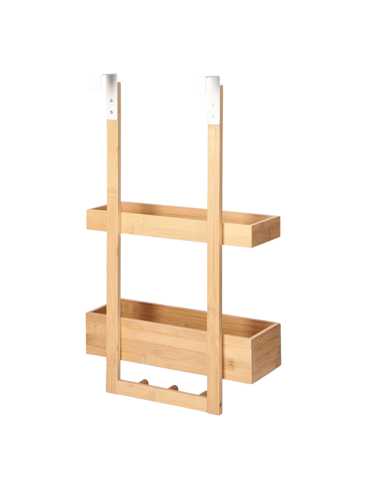 Over-the-door shelf with hooks