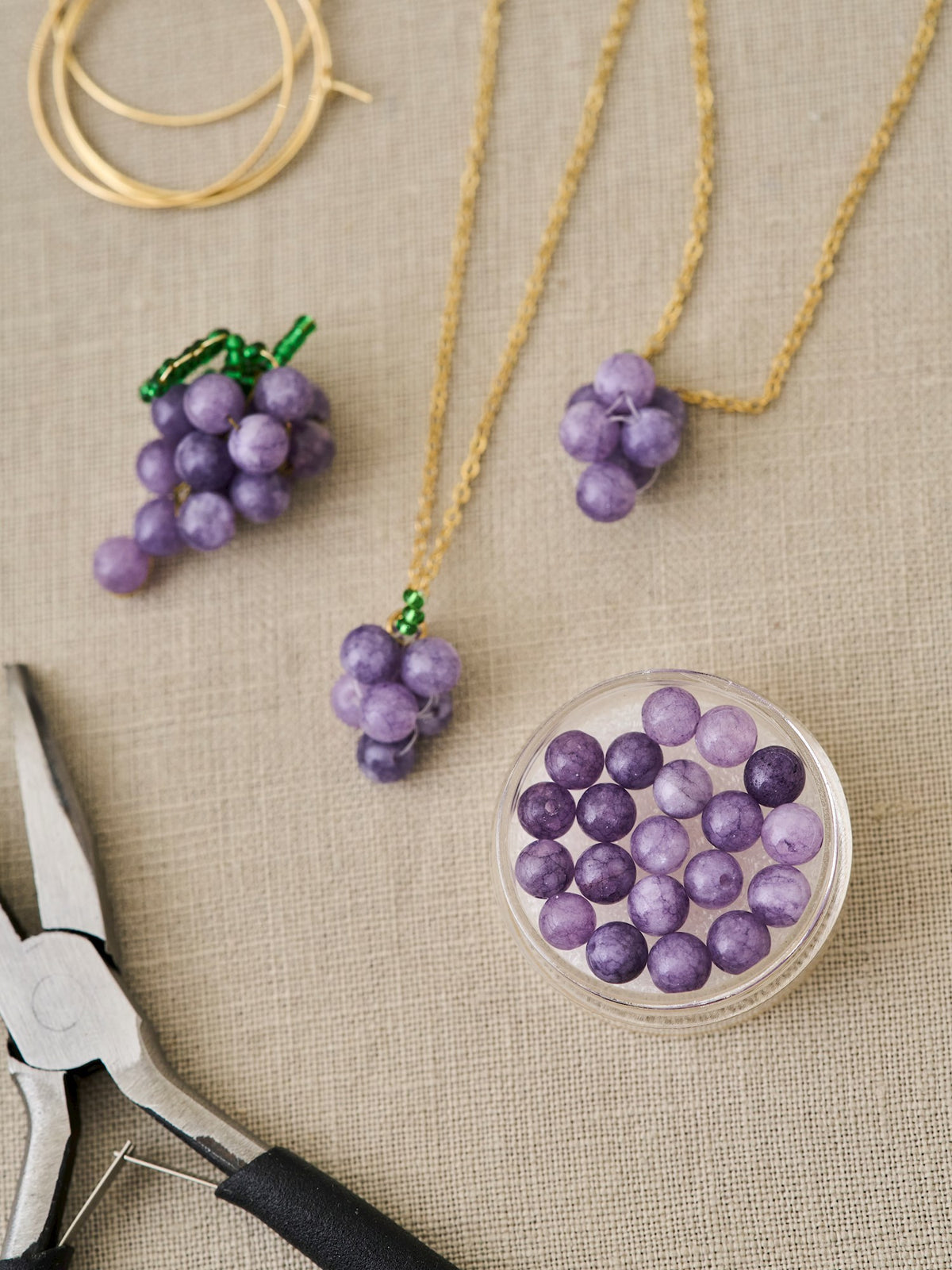Amethyst beads