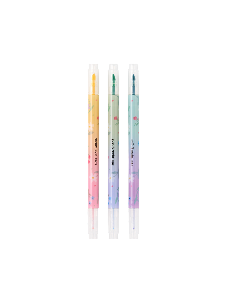 Dual-tip highlighters