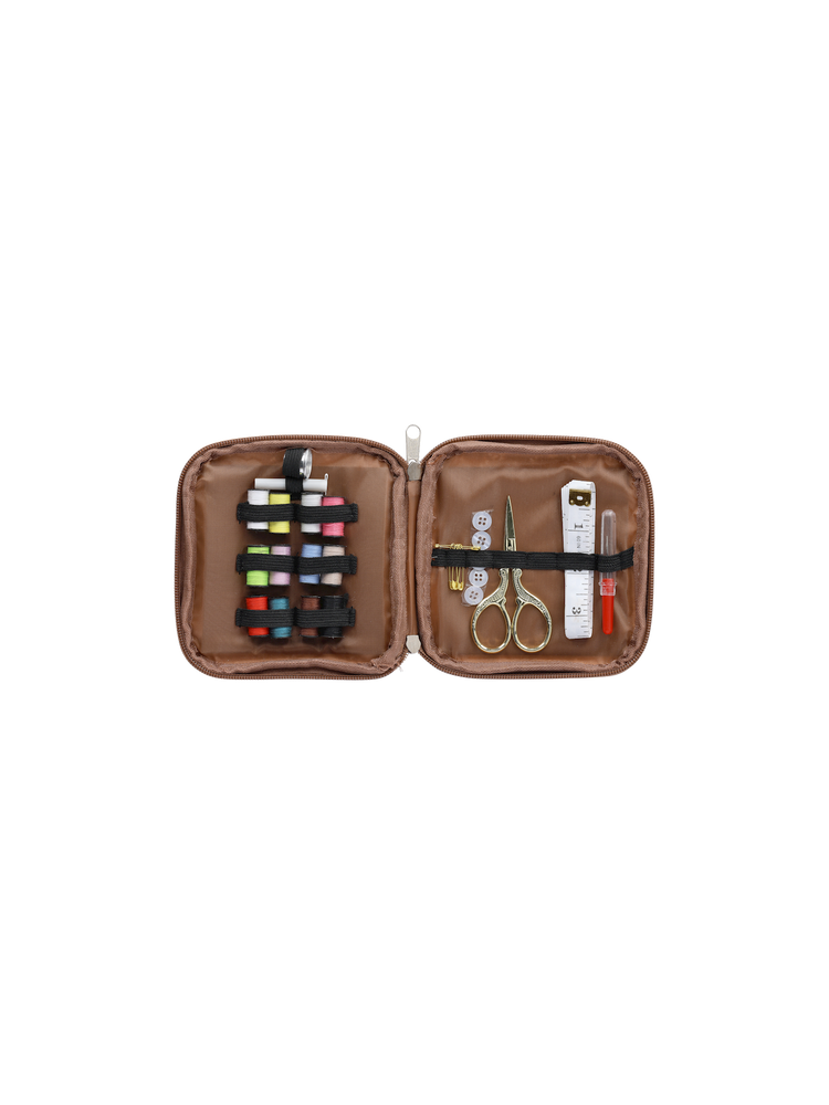 Sewing kit in textile cover