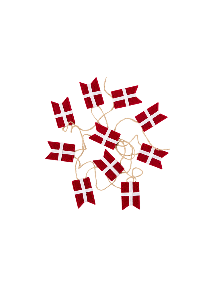 Danish flag garland