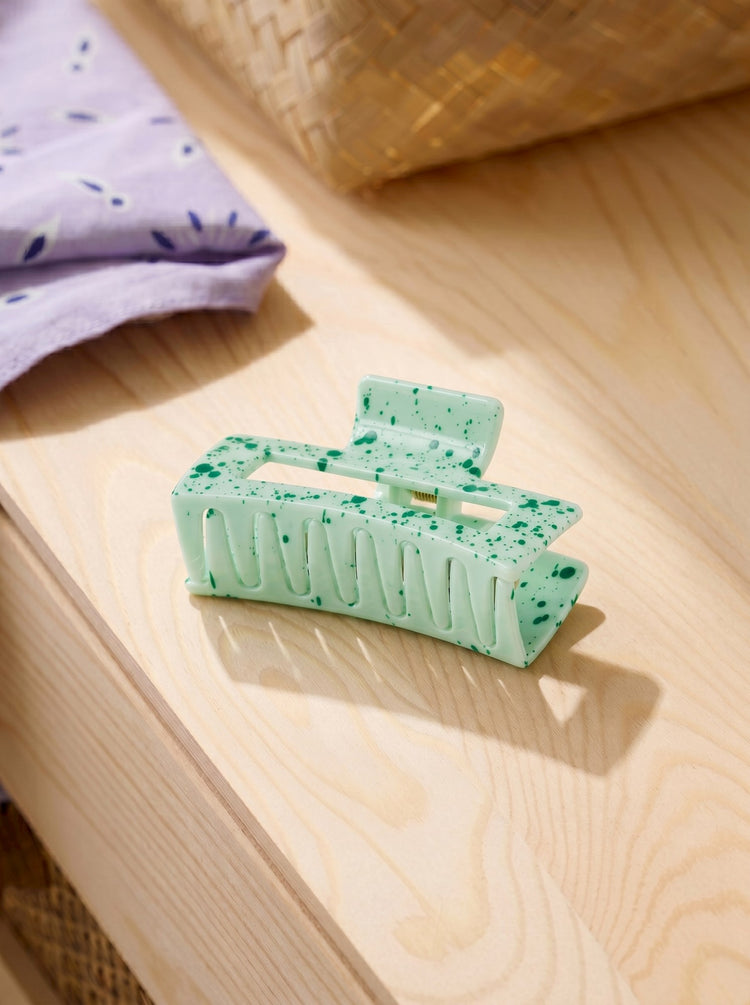 Hair claw splash blue