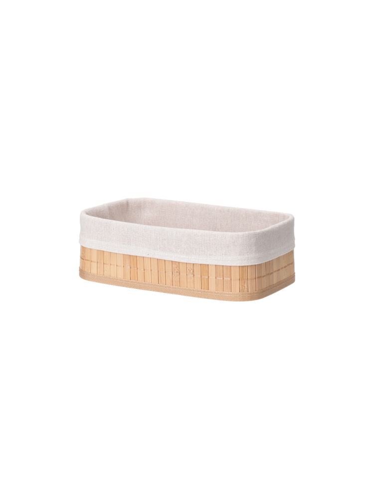 Lined storage basket