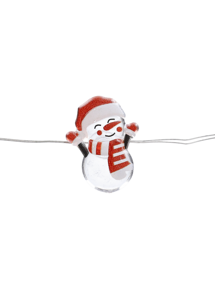 LED snowman string lights