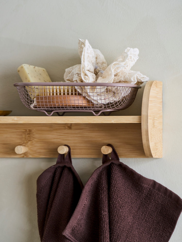 Shelf with hooks