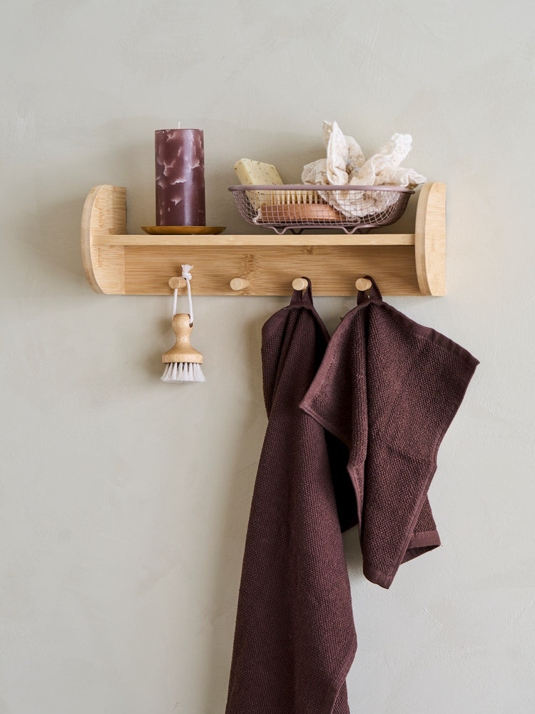Shelf with hooks