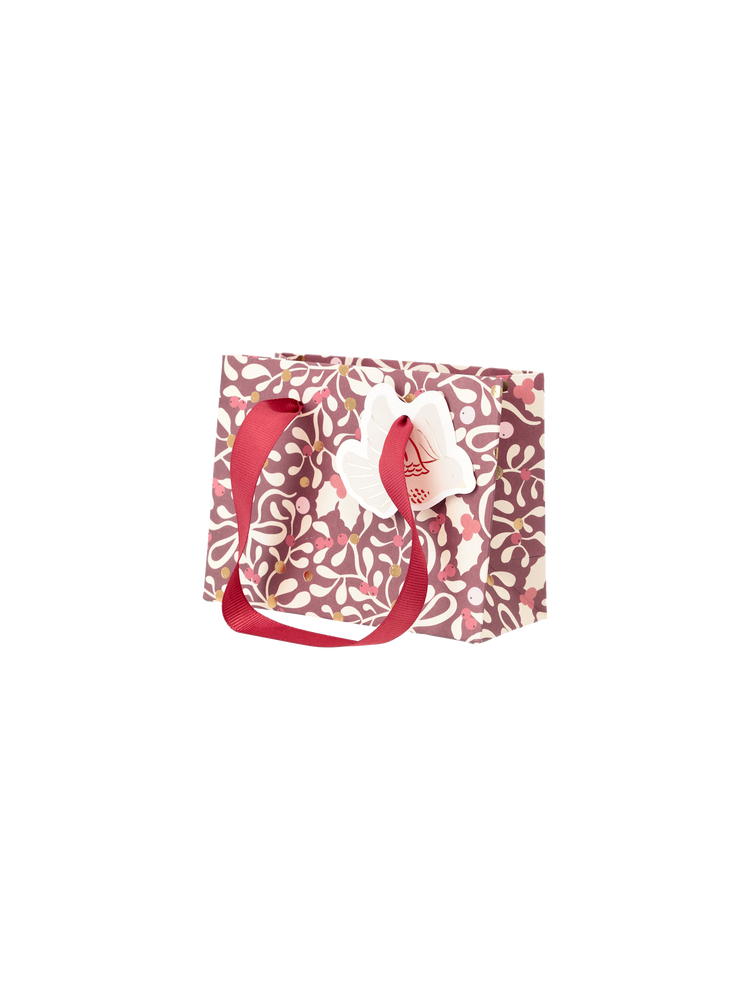 Gift bag with handles and tag