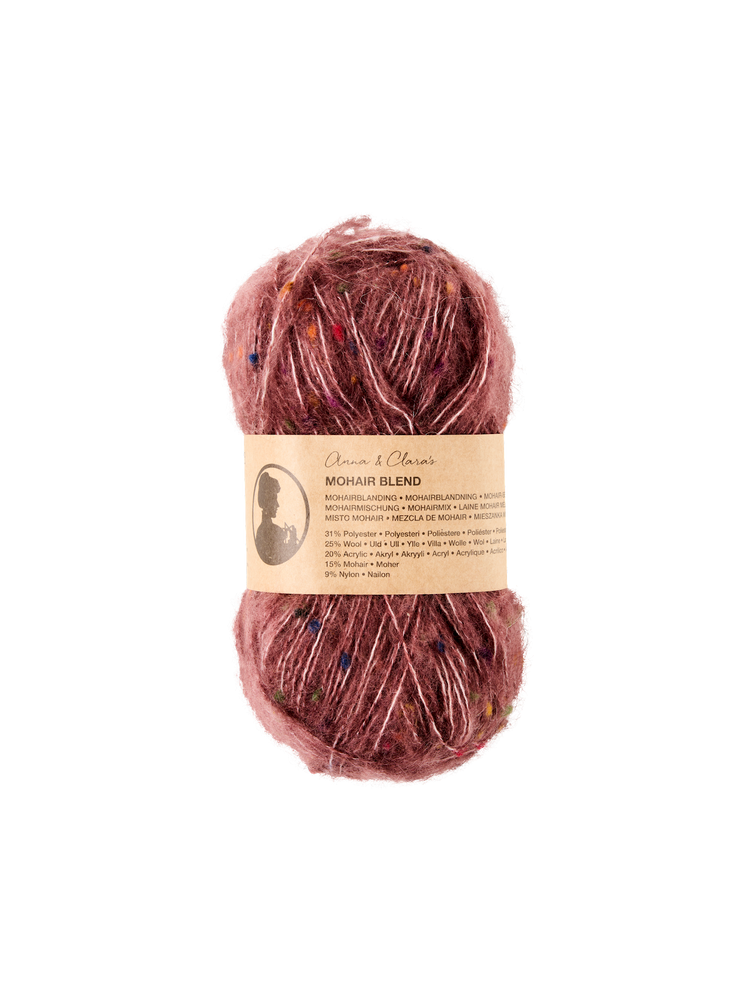 Dotted wool blend yarn