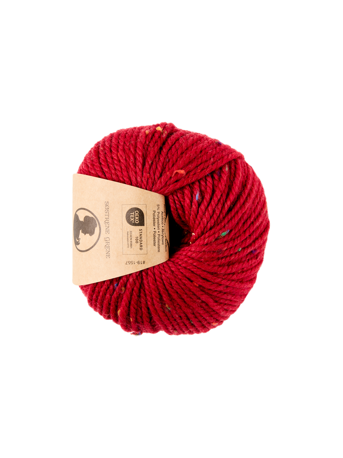 Wool blend tweed yarn