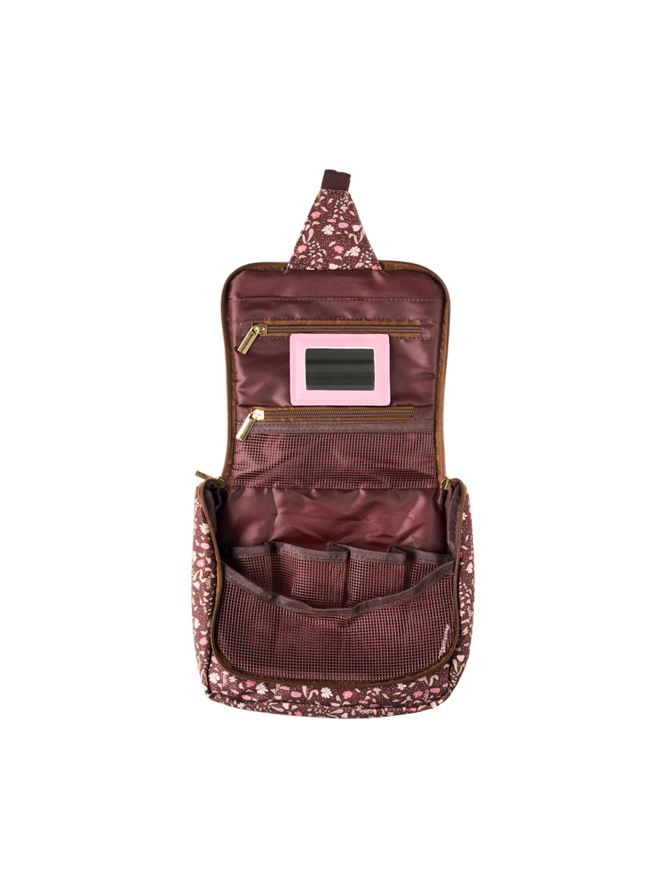Hanging toiletry bag