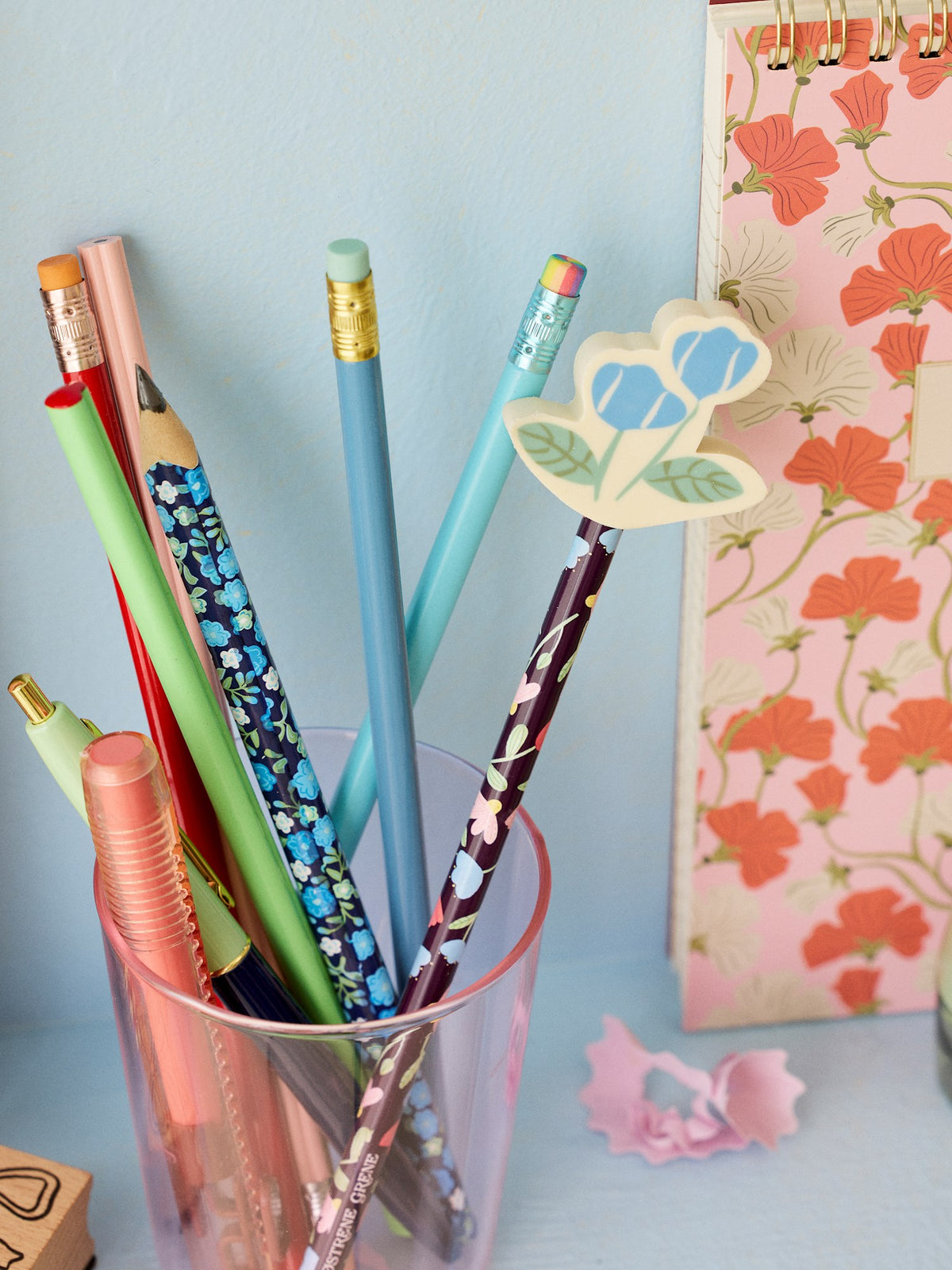 Pencil with flower topper