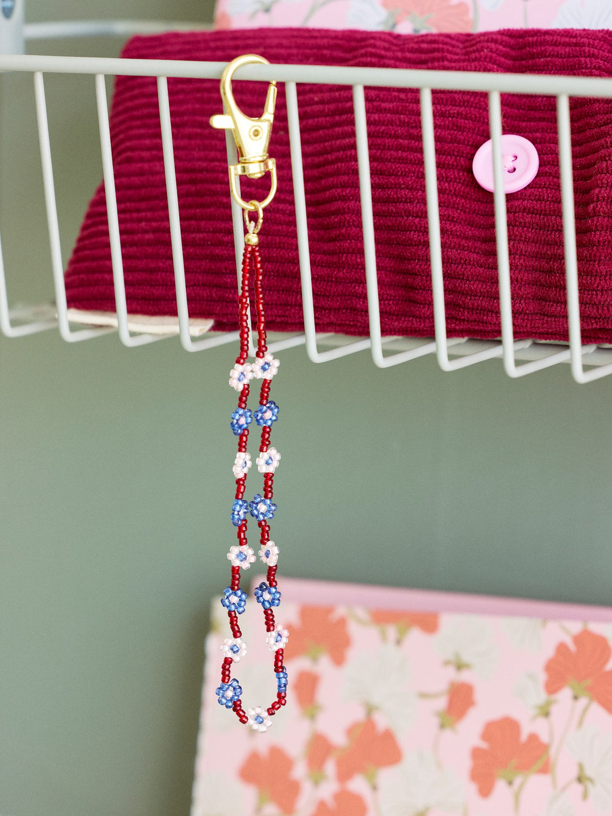 Beaded keyring