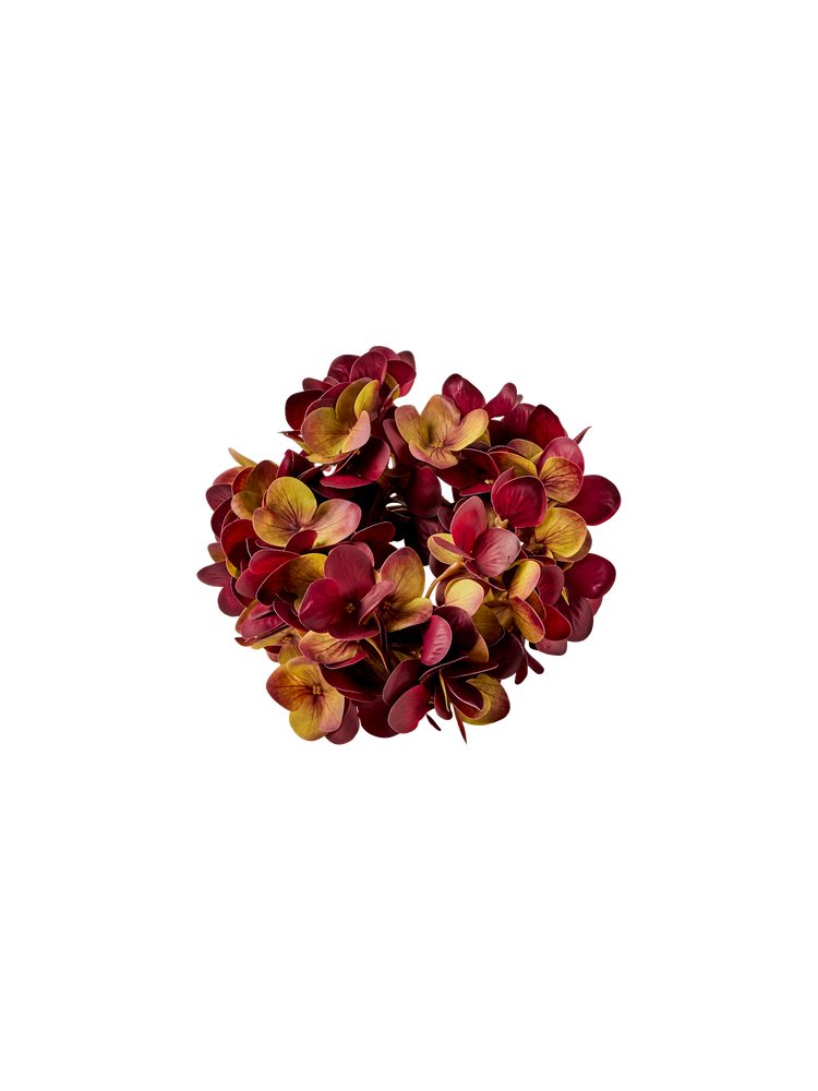 Artificial hydrangea wreath