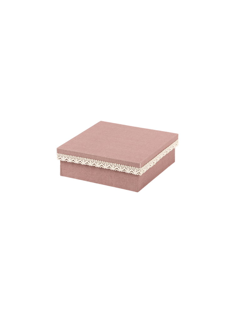 Storage box with lace