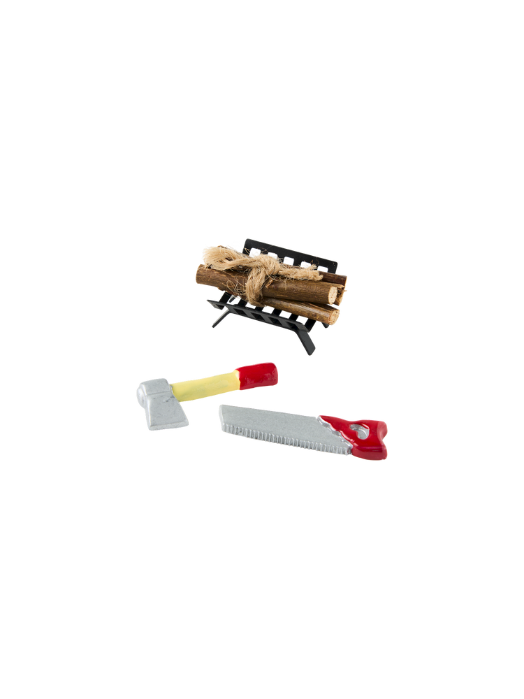 Miniature log set