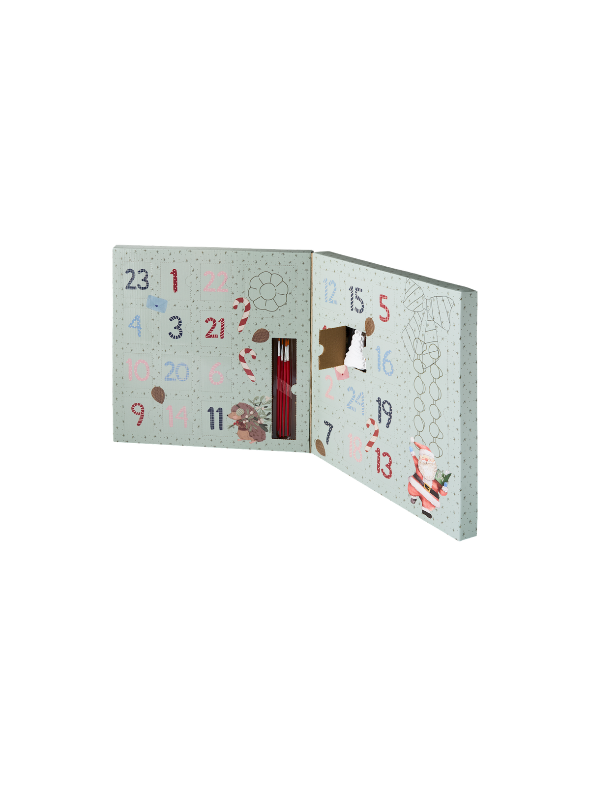 Advent calendar with DIY items