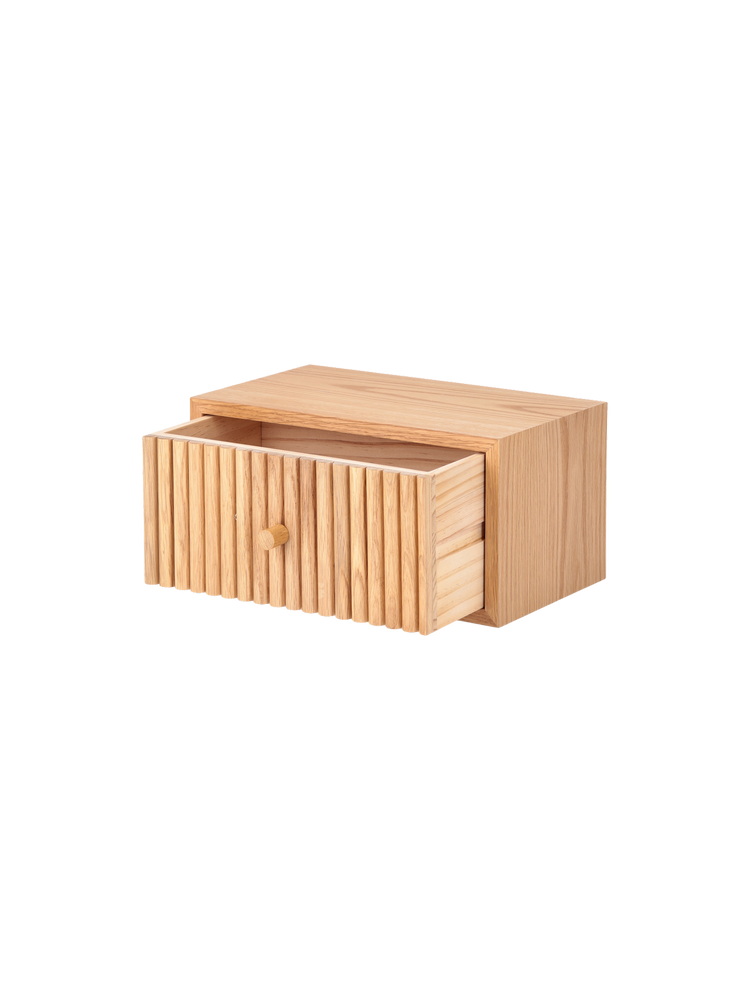 Floating shelf with drawer