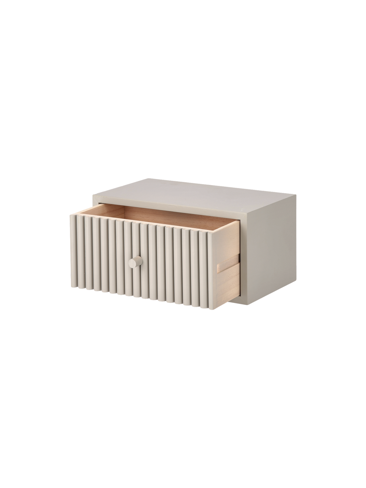 Floating shelf with drawer